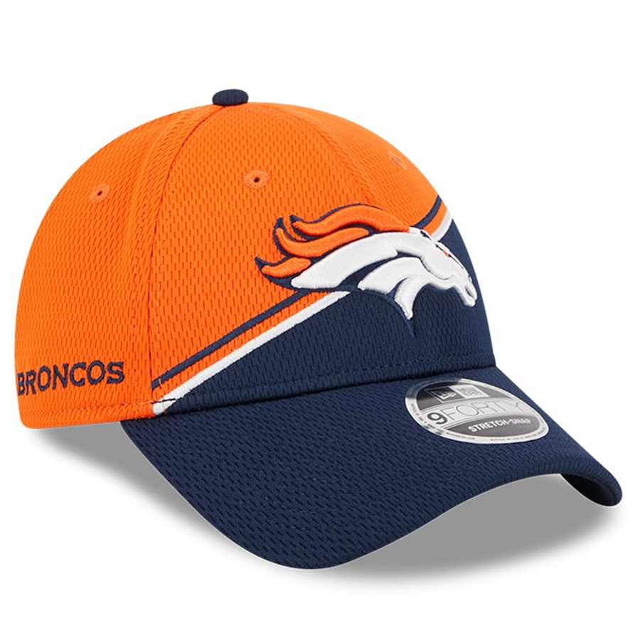 Denver Broncos NFL 2023 Sideline New Era 9Forty Stretch Snap Grey Team Cap