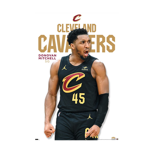 NBA Player Wall Poster 2023 Donovan Mitchell Cavaliers