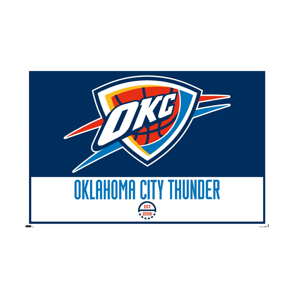 NBA Wall Poster Logo Thunder