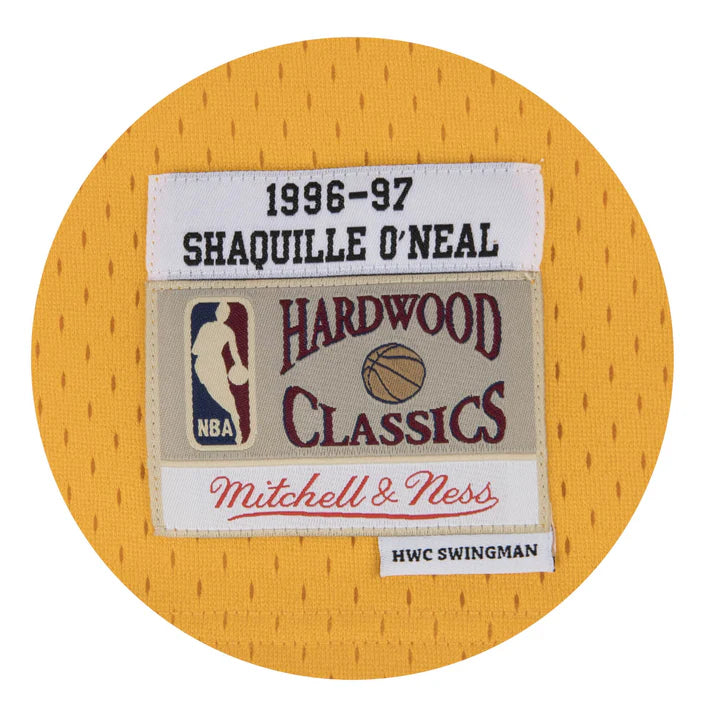 NBA Hardwood Classics Player 1996-97 Swingman Jersey Shaquille O'Neal Lakers (Gold)