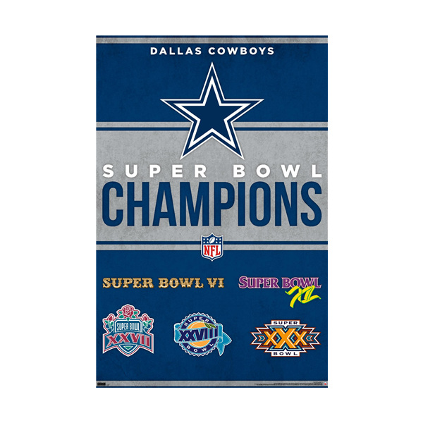 NFL Wall Poster Championship Cowboys
