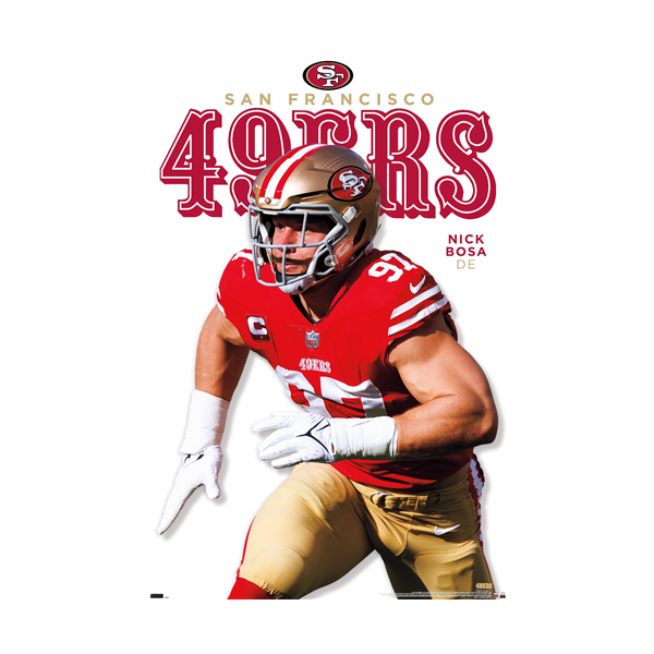NFL Player Wall Poster Nick Bosa 49ers