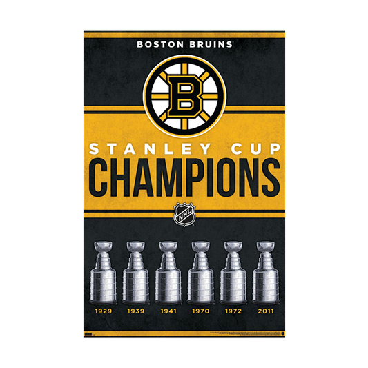 NHL Wall Poster Championship Bruins