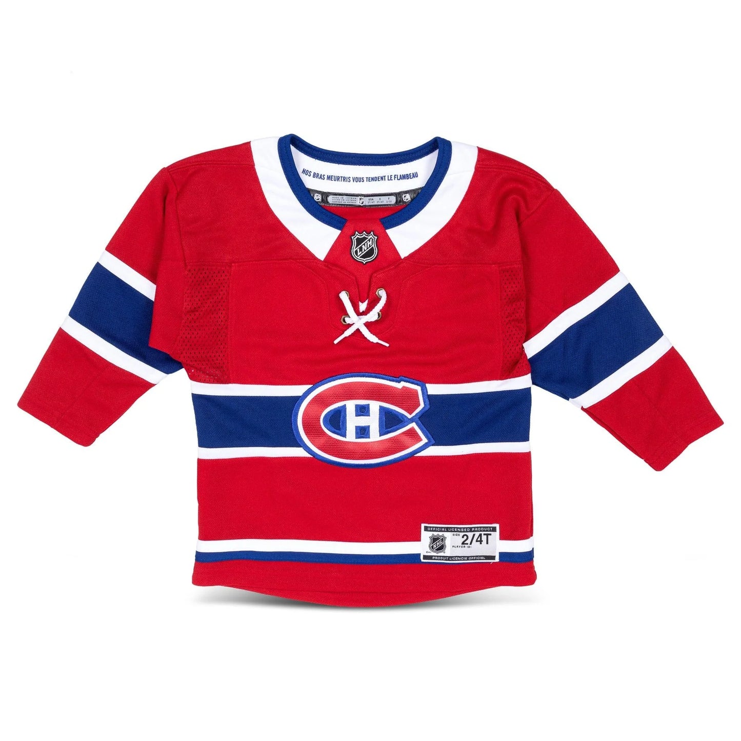 NHL Infant Player Premier Jersey Home Cole Caufield Canadiens 12-24M
