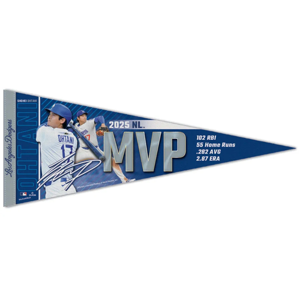 MLB Felt Player Pennant 2025 NL MVP Shohei Ohtani Dodgers