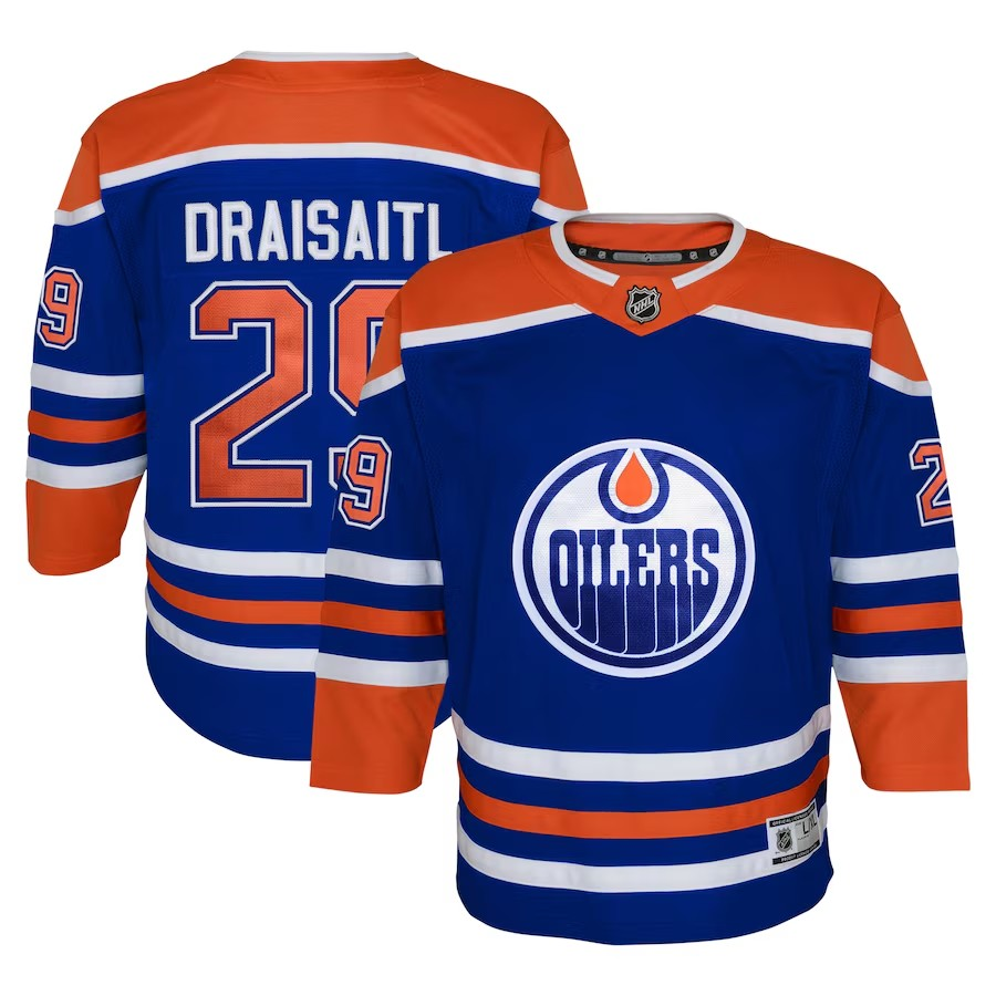 NHL Youth Player Premier Jersey Home Leon Draisaitl Oilers