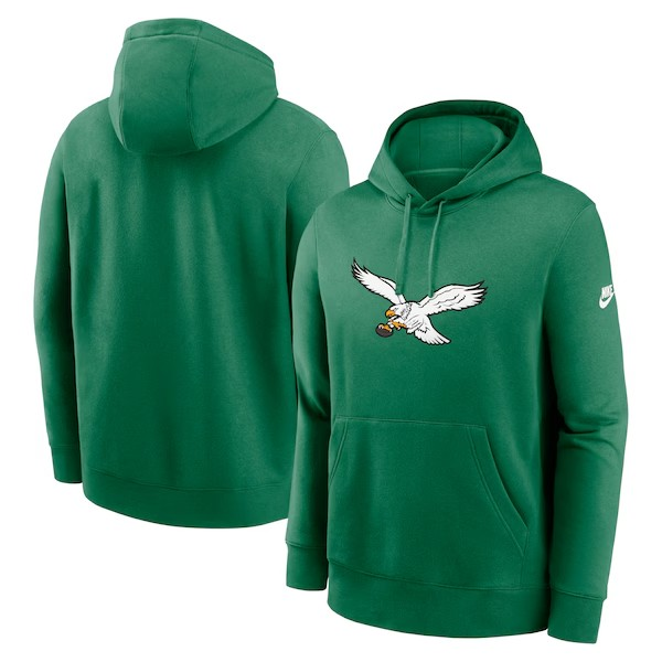 NFL Hoodie Club Logo Kelly Green Alt Eagles