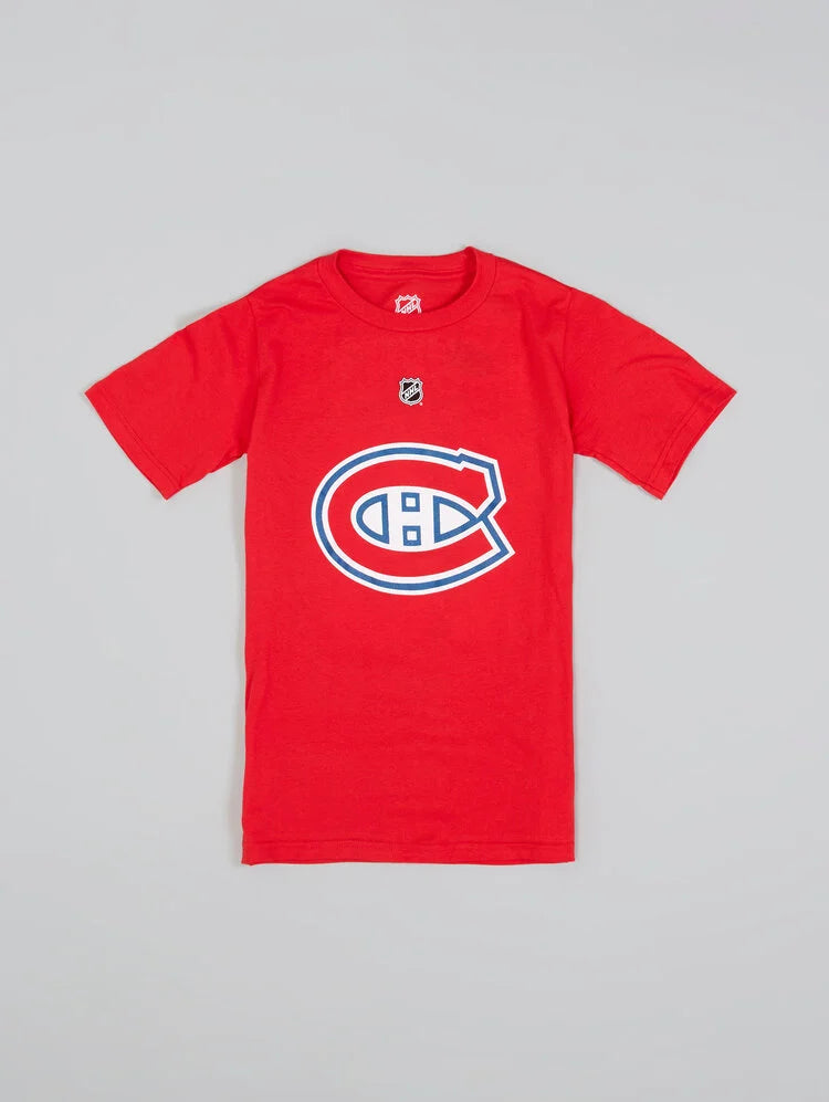 NHL Kids T-Shirt Player Lane Hutson Canadiens