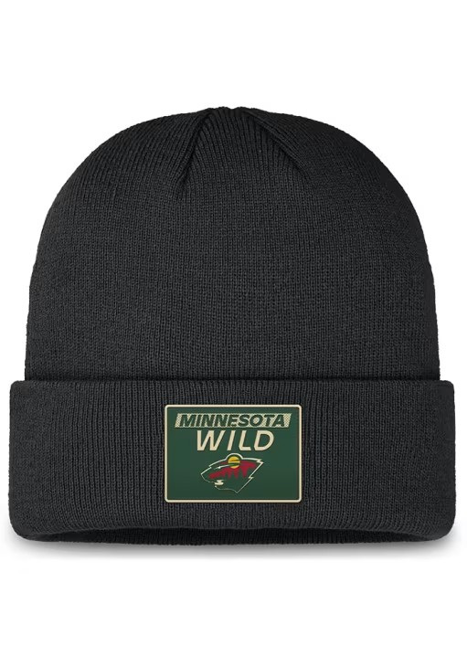 NHL Knit Hat Authentic Pro Prime Cuffed Beanie 2024 Wild