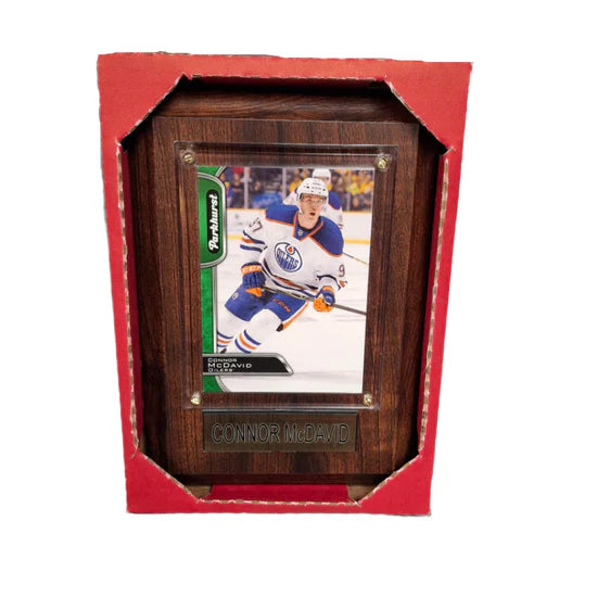 NHL Collectible Plaque with Card 4x6 Away Jersey Parkhurst Connor McDavid Oilers