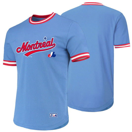 MLB Mesh T-Shirt Cooperstown Curveball Birdseye Expos