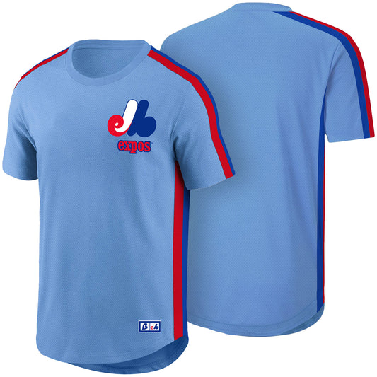 MLB Mesh T-Shirt Cooperstown Curveball Birdseye Expos