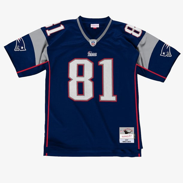 NFL Legacy Player Jersey 2007 Randy Moss Patriots (Navy)