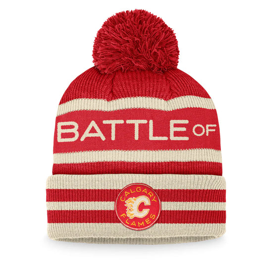 NHL Knit Hat Cuffed With Pom Heritage Classic 2023 Flames