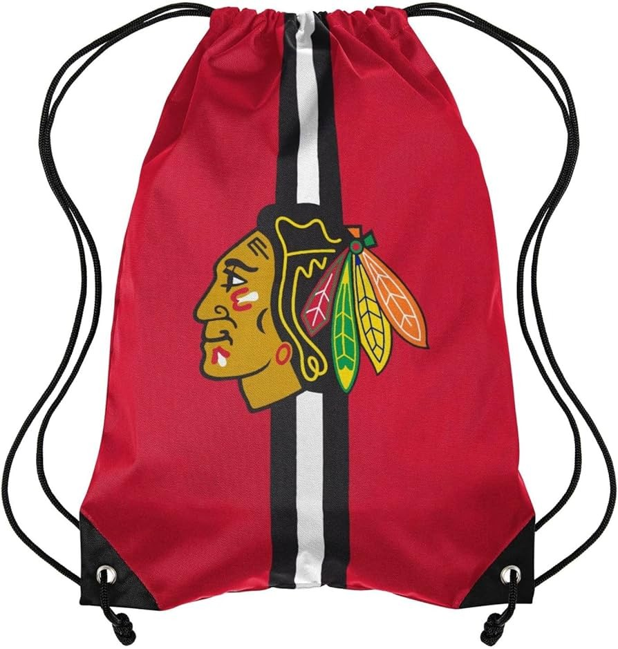NHL Drawstring Bag Stripe Blackhawks