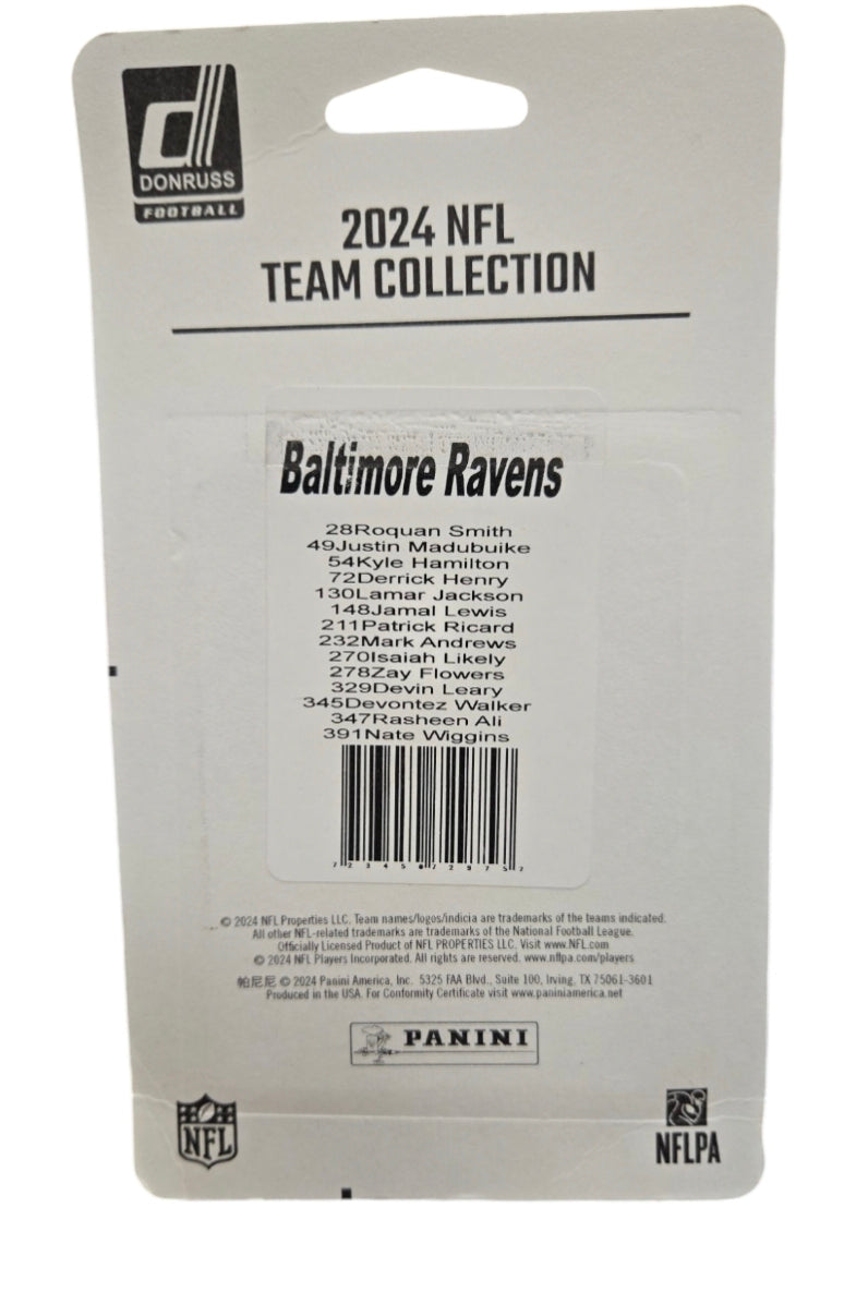 NFL 2024 Panini Trading Cards Donruss Team Set Ravens