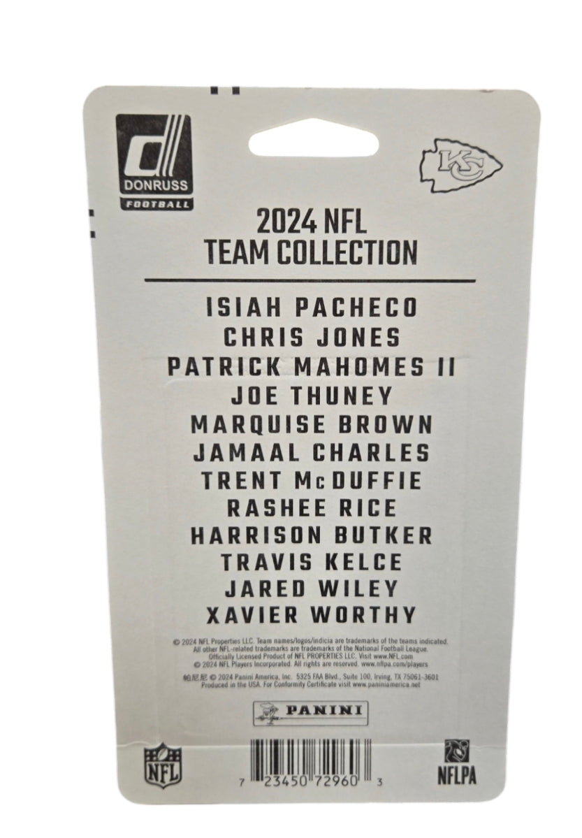 NFL 2024 Panini Trading Cards Donruss Team Set Chiefs