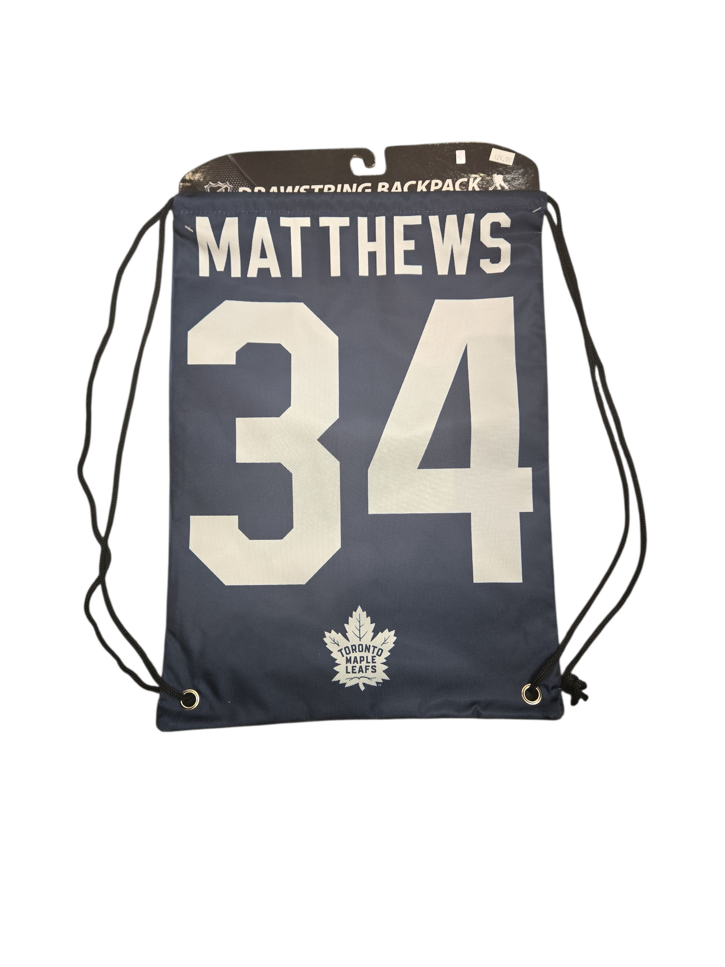 NHL Player Bag Drawstring Jersey Auston Matthews Maple Leafs