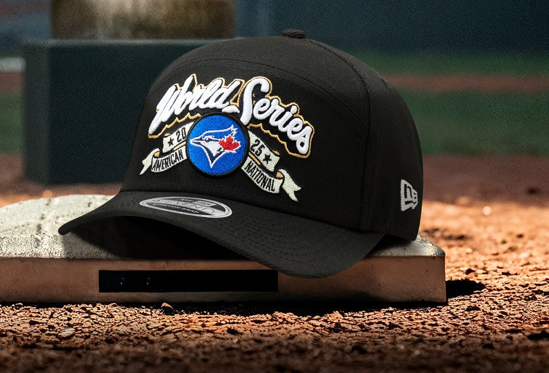 MLB Hat 9Seventy 2025 League Championship Series Locker Room Split Panel Stretch-Snap Blue Jays