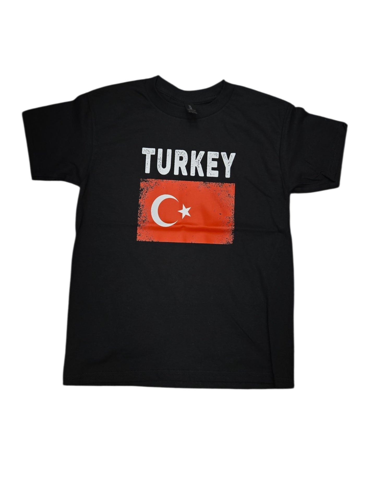 Country Youth T-Shirt Distressed Flag Turkey