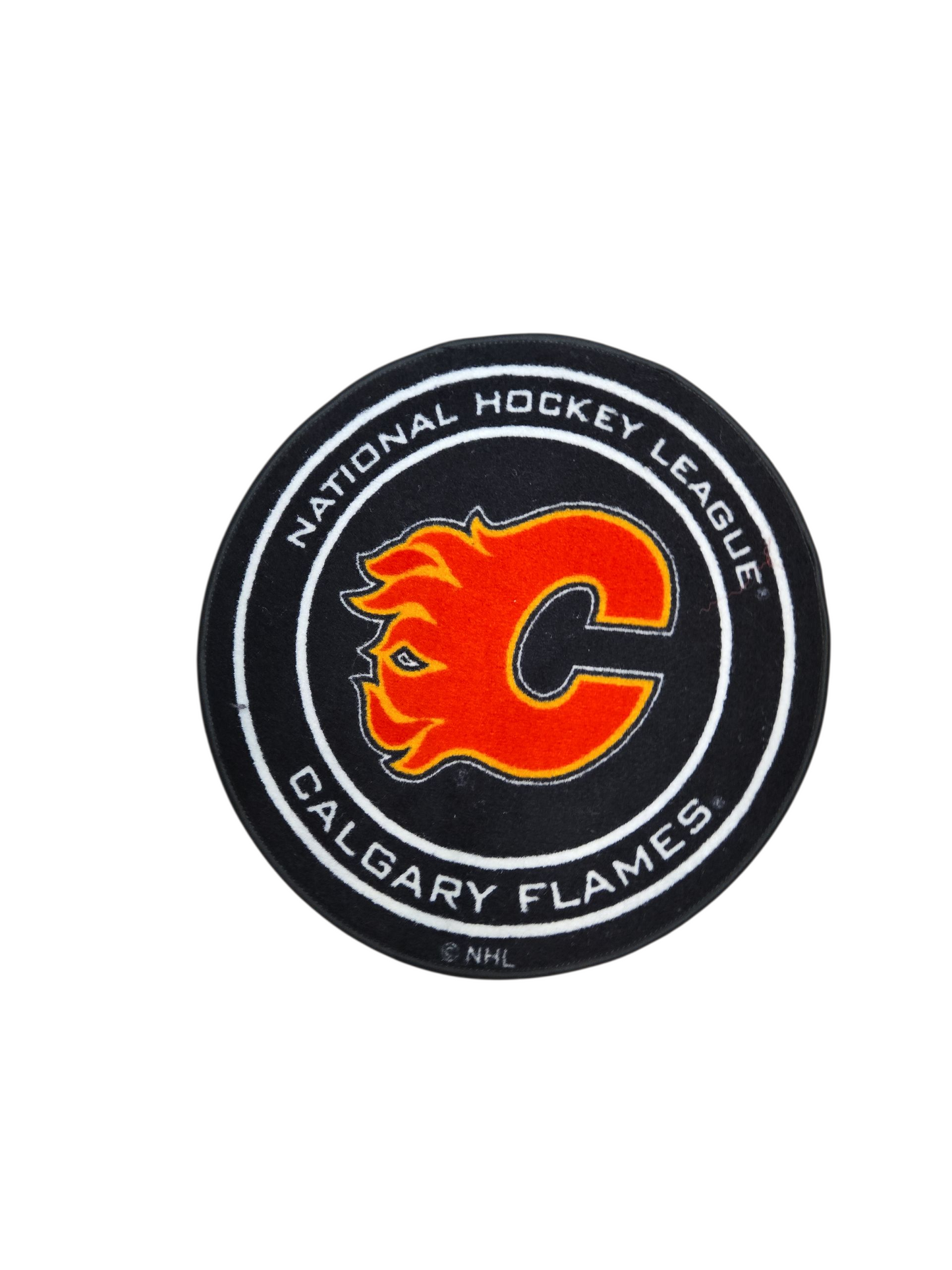 NHL Fan Mat Puck Flames