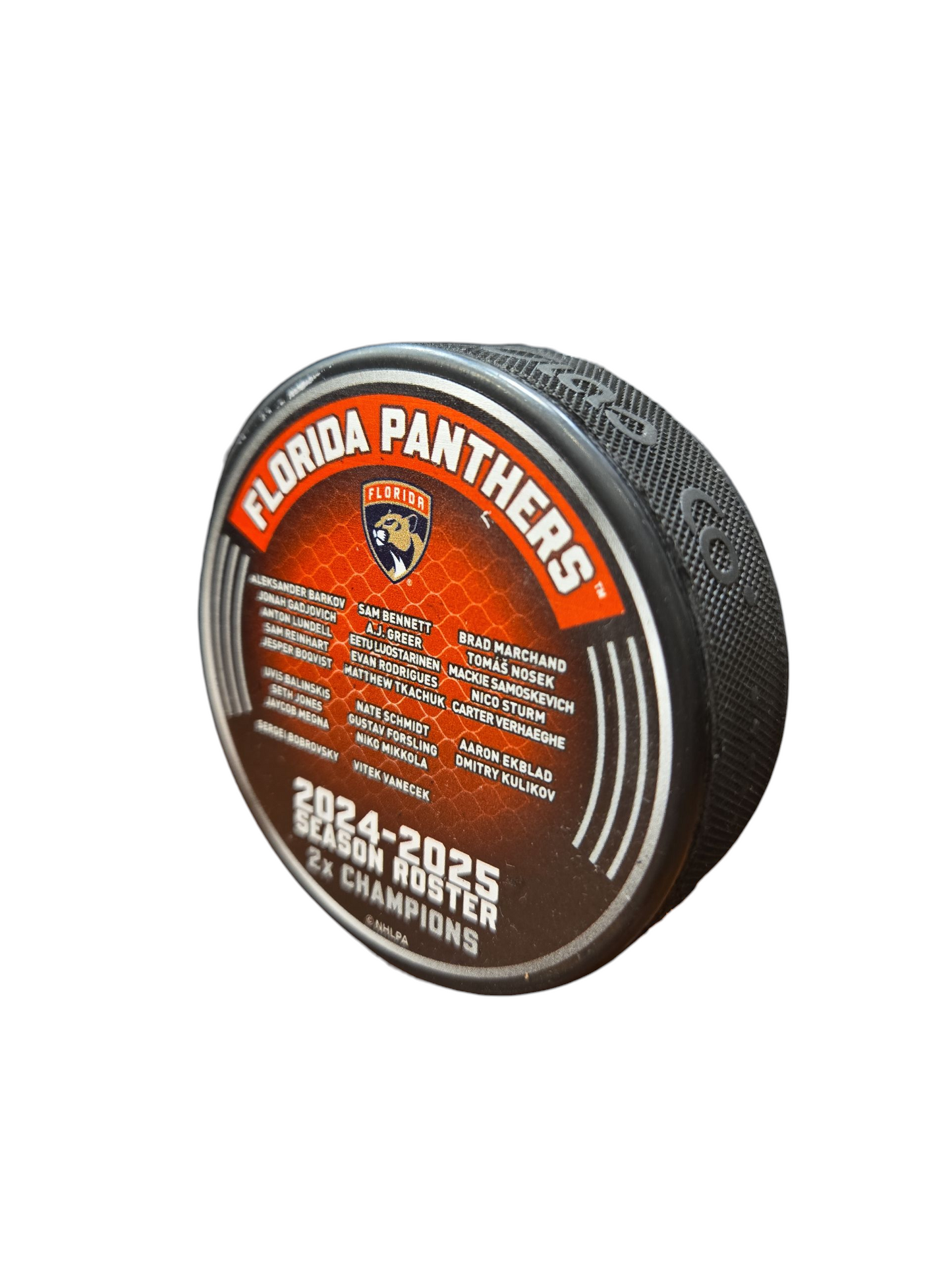 NHL Collector Puck Roster Stanley Cup Champions 2025 Panthers