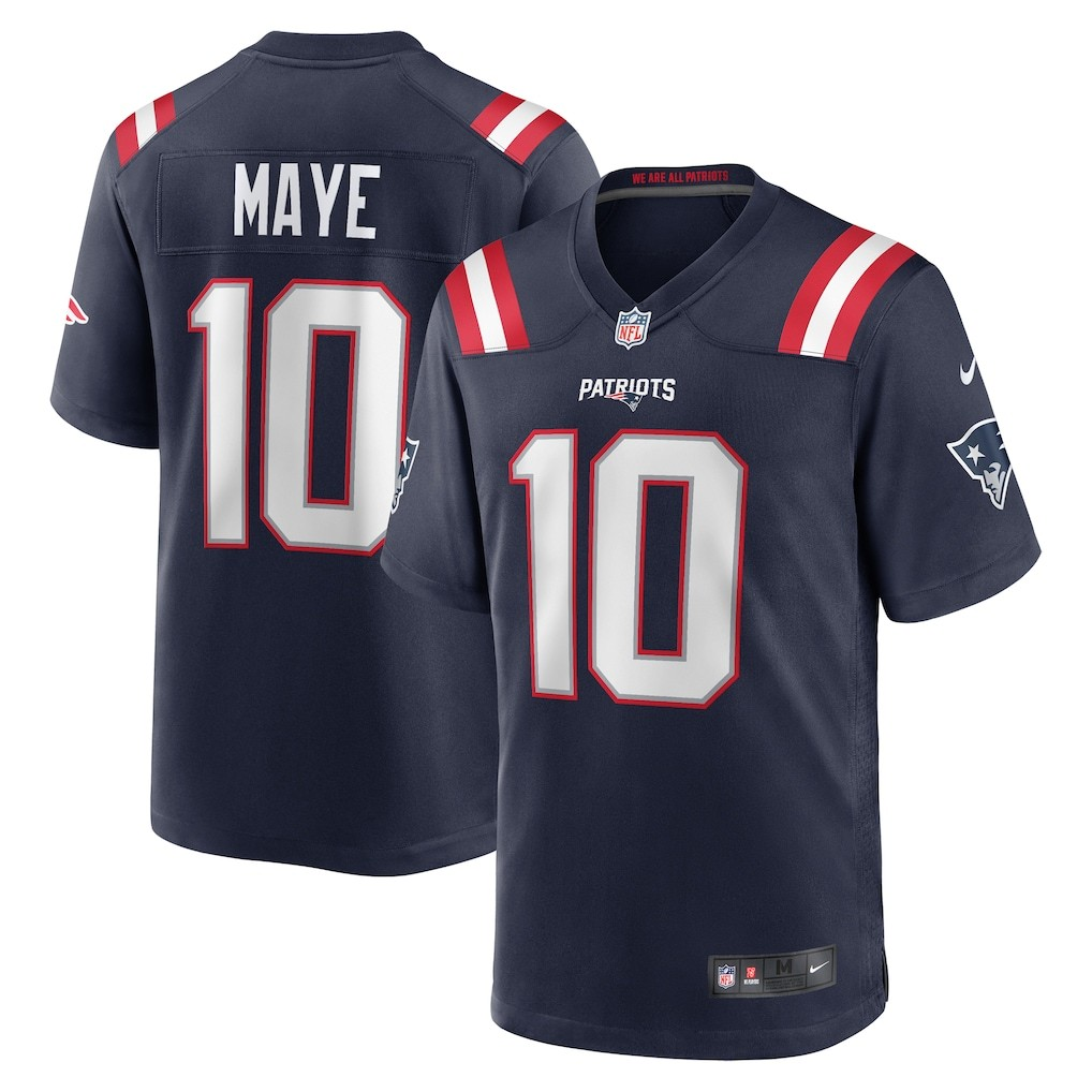 NFL Player Game Jersey Home Drake Maye Patriots