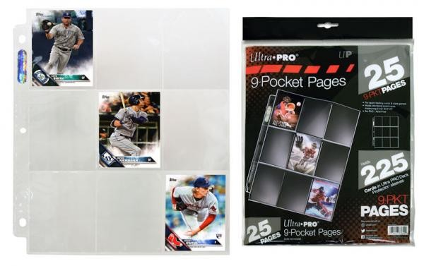 Ultra Pro 25 Pages 9-Pocket Binder Pages