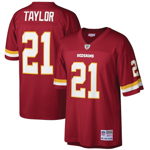 NFL Legacy Player Jersey 2007 Sean Taylor Commanders (1983-2020 Logo) (Burgundy)