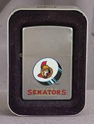 NHL Zippo Lighter Logo Design Senators