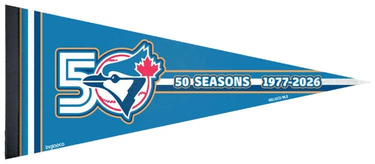 MLB Felt Pennant 50 Season Logo Blue Jays