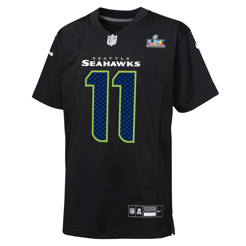 NFL Player Game Jersey Super Bowl LX Carbon Black Jaxon Smith-Njigba Seahawks