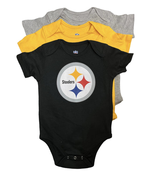 NFL 3pc Onesie Set Born to Be Creeper Steelers