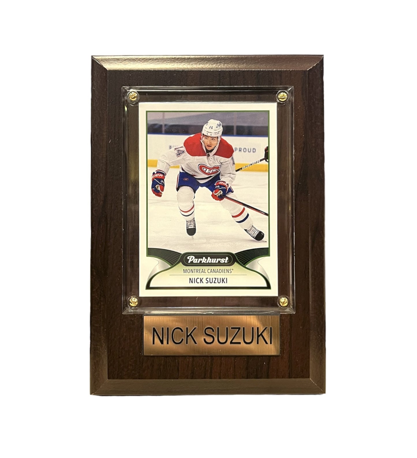 NHL Collectible Plaque with Card 4x6 Parkhurst Nick Suzuki Canadiens