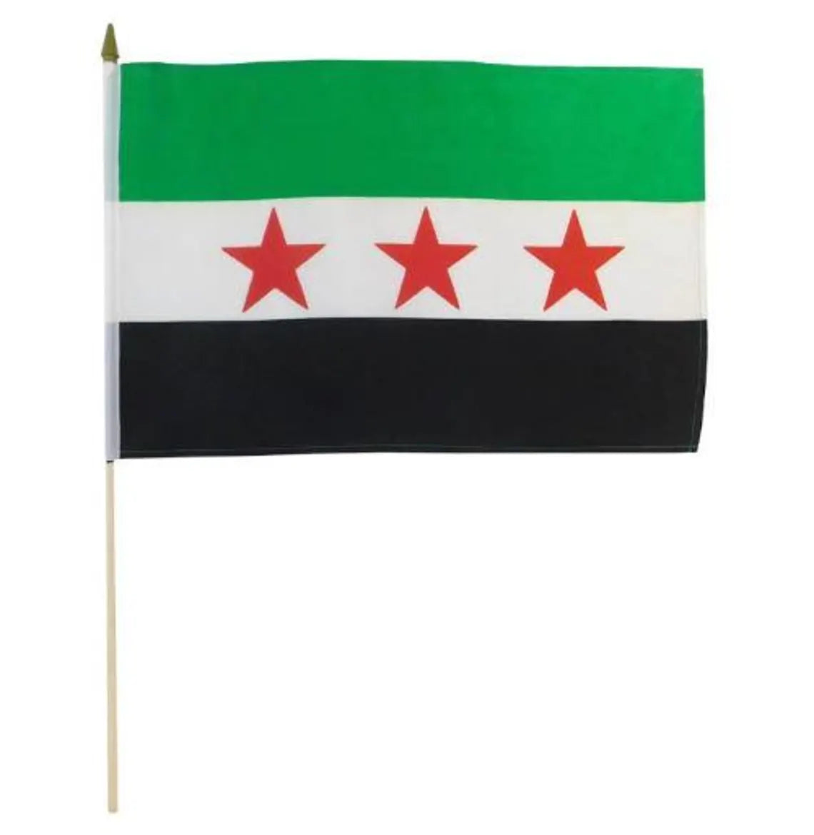 Country Stick Flag 12x18 Syria (Current)