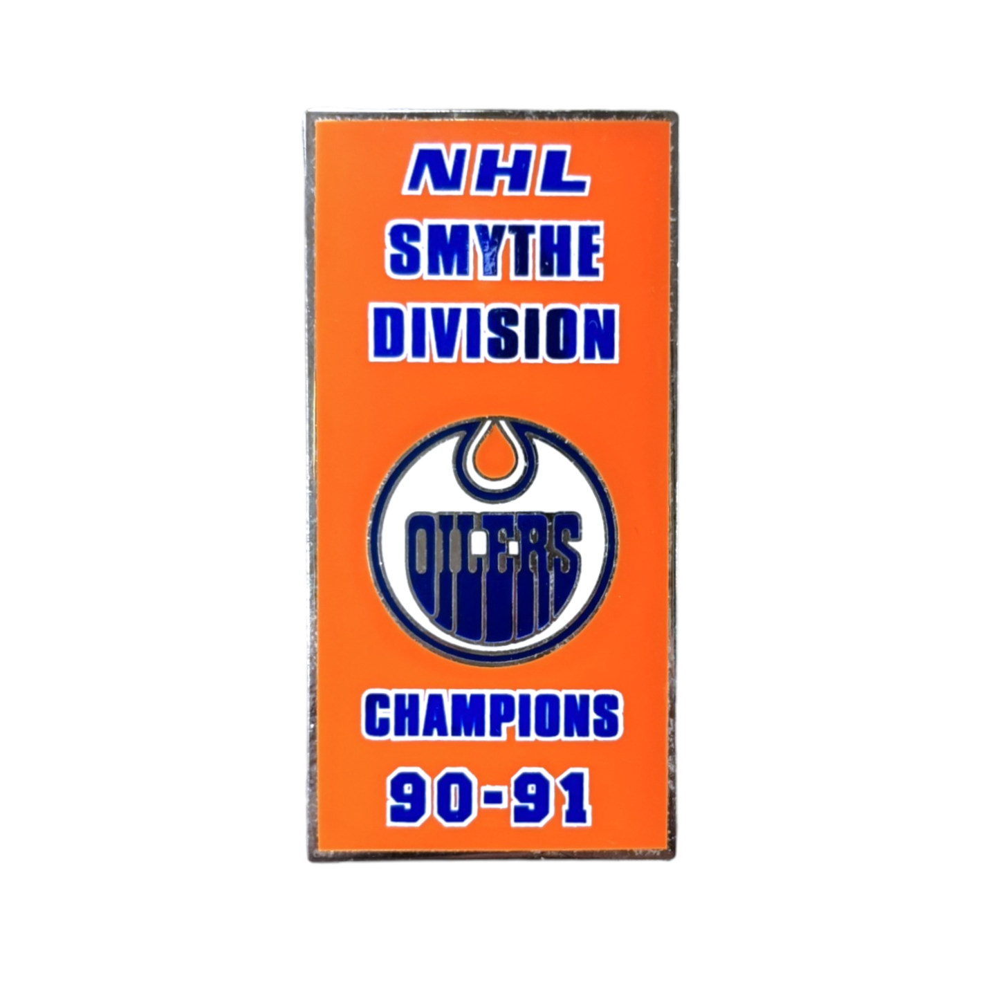 NHL Lapel Pin Smythe Division Champs 90-91 Oilers