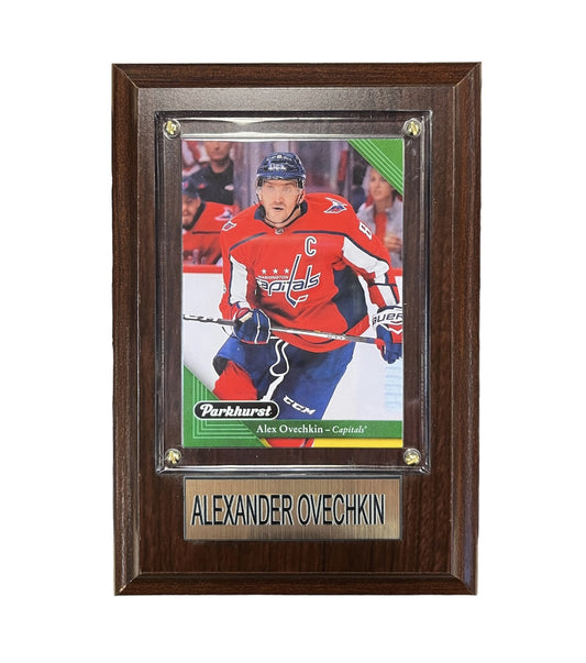 NHL Collectible Plaque with Card 4x6 Parkhurst Alex Ovechkin Capitals