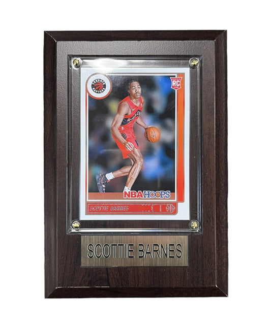 NBA Collectible Plaque with Card 4x6 Rookie Scottie Barnes Raptors