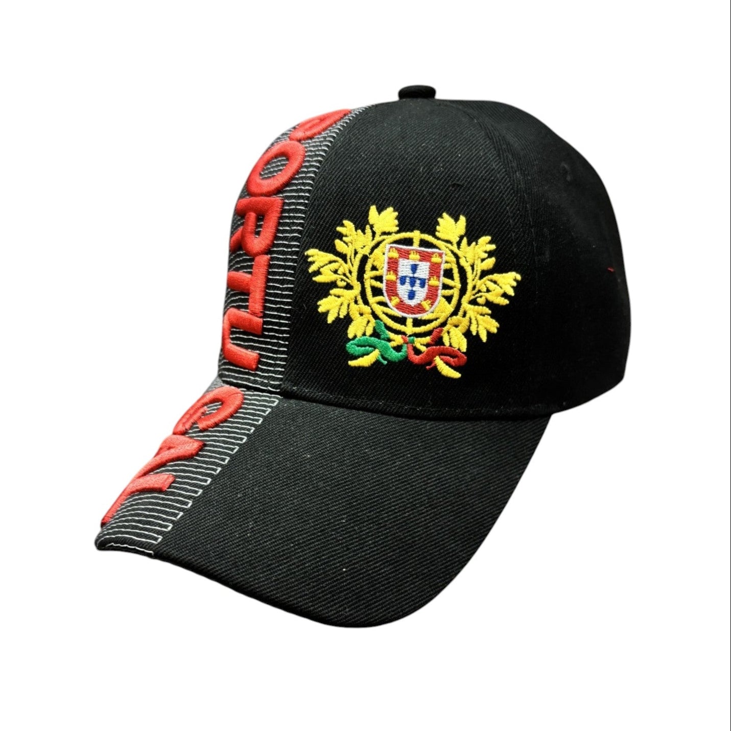 Country Hat 3D Portugal (Black and Red)