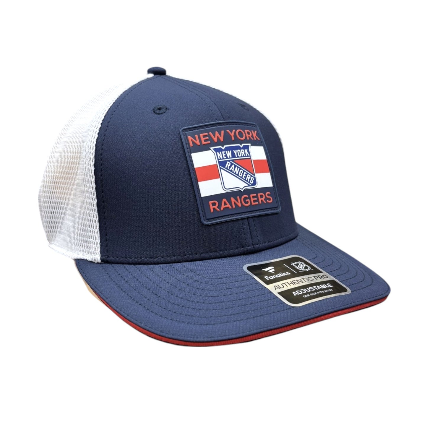 NHL Hat Structured Adjustable Trucker Authentic Pro Rinkside6 2025 Rangers