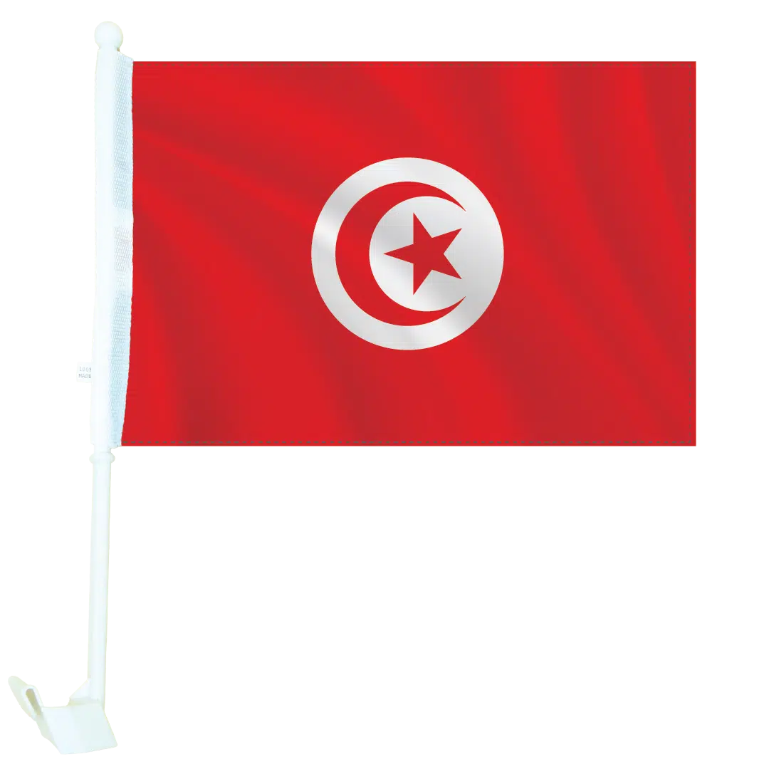 Country Car Flag Tunisia