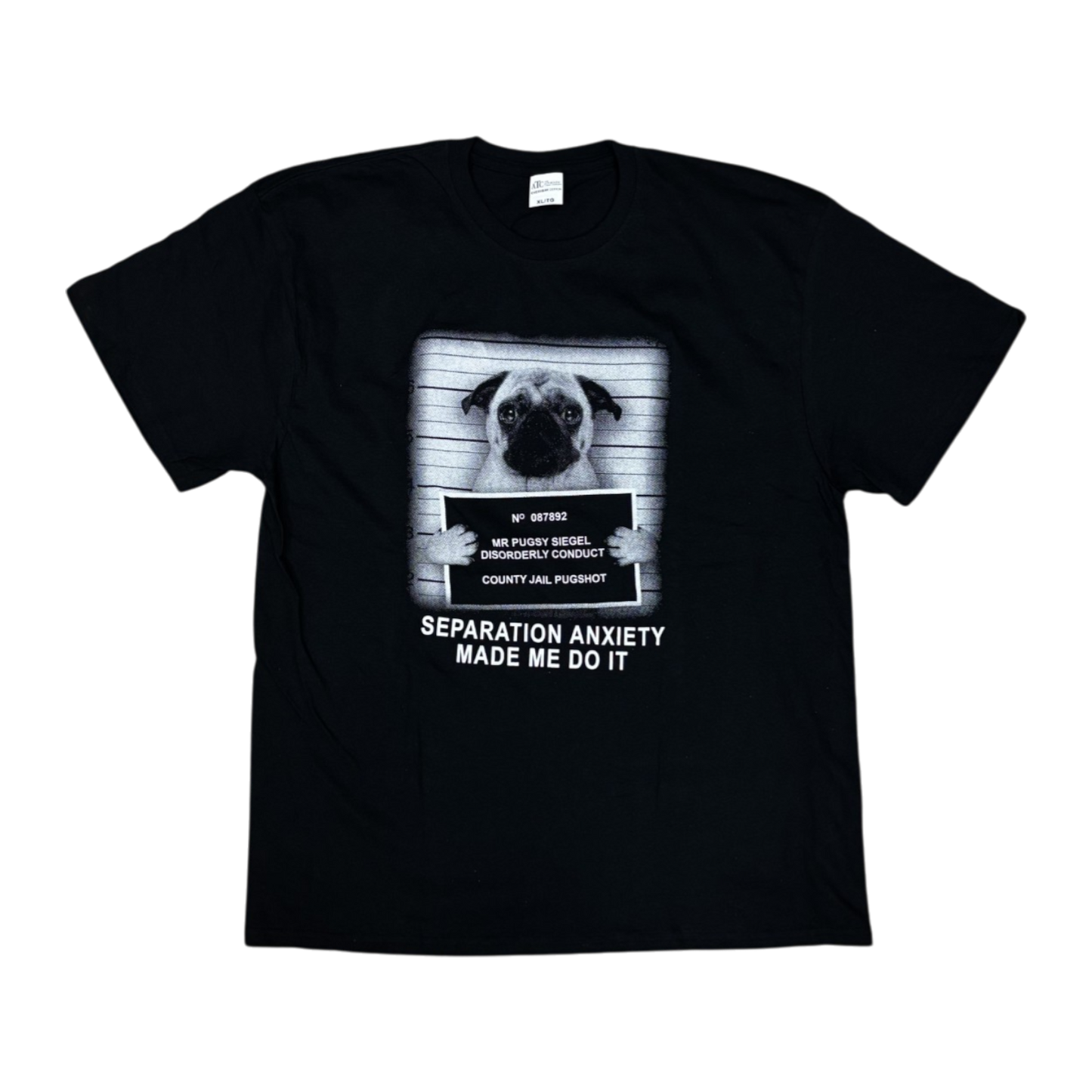 Joke T-Shirt Separation Anxiety Pugshot
