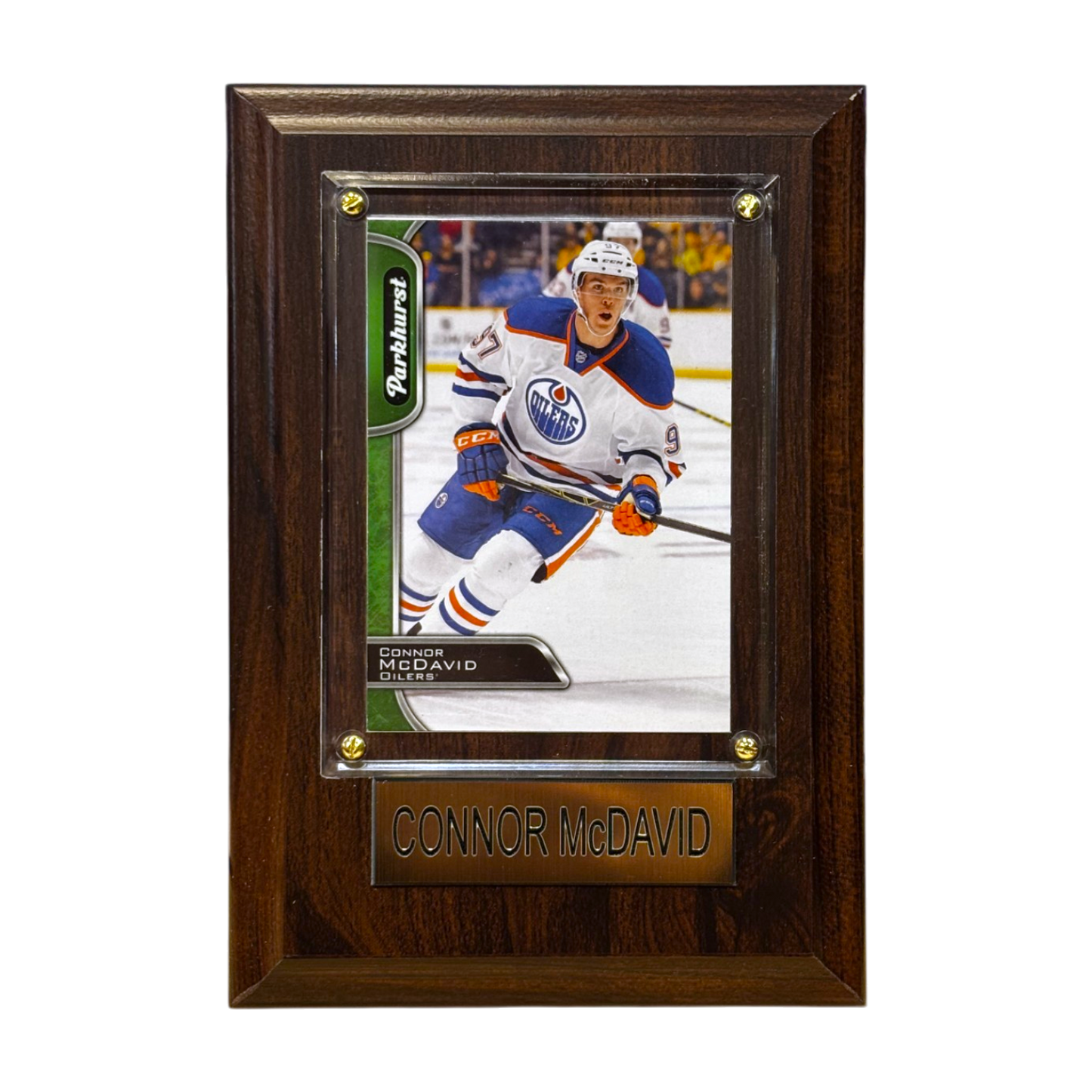 NHL Collectible Plaque with Card 4x6 Parkhurst Away Connor McDavid Oilers