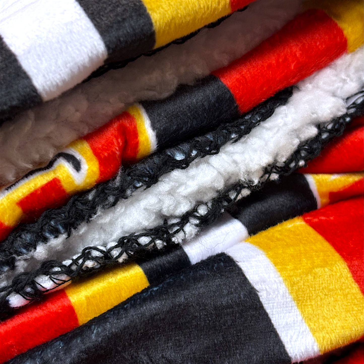 NHL Premium Plush Sherpa Blanket Flames