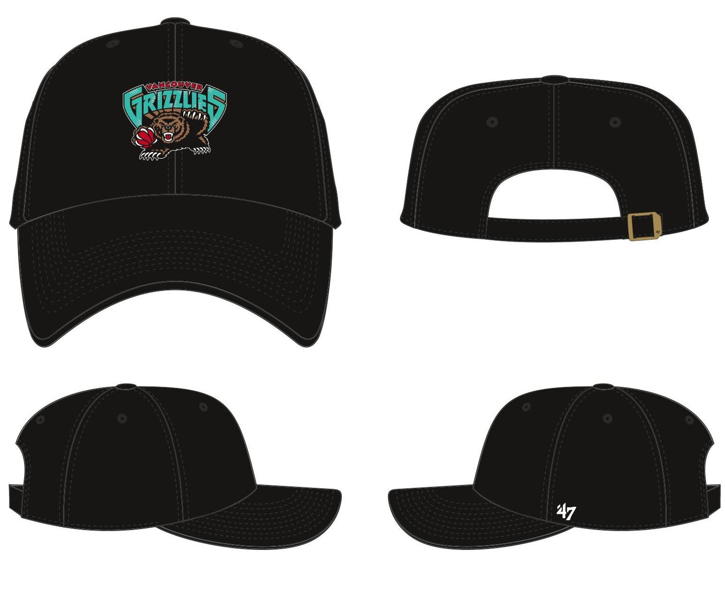 NBA Hat Clean Up Vintage Alt Grizzlies