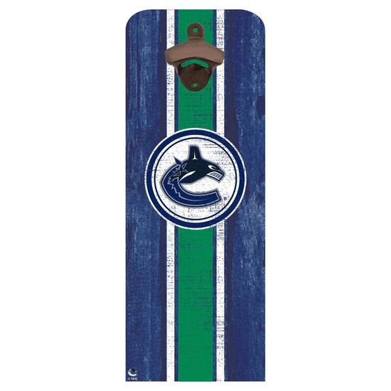 NHL Wall Mounted Bottle Opener Canucks