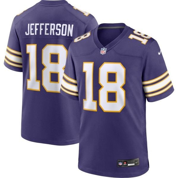 NFL Player Game Jersey Alt Purple Justin Jefferson Vikings
