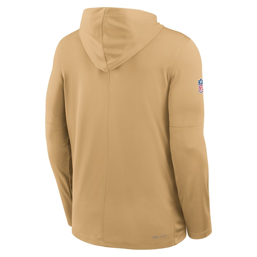 NFL Dri-FIT Long Sleeve Hoodie 2025 Sideline Pure Fury 49ers