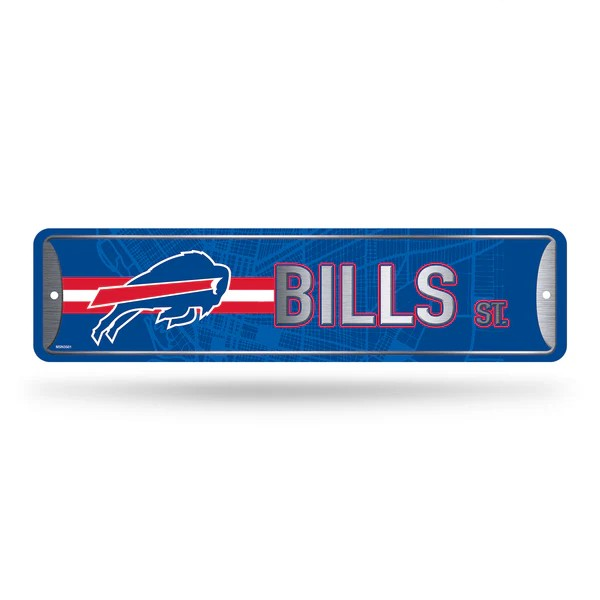 NFL Metal Street Sign 4" x 15 Bills