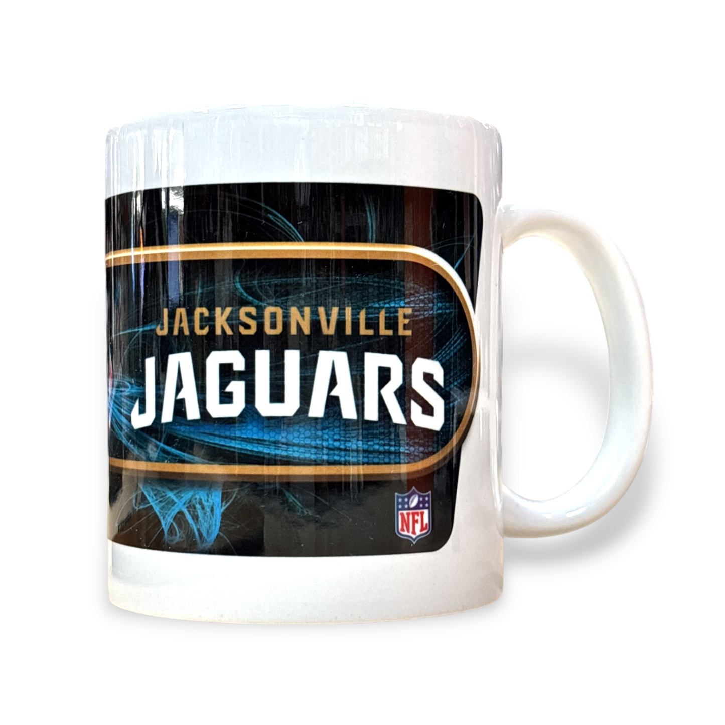 NFL Coffee Mug Subl. 11 Oz C-Handle White Jaguars
